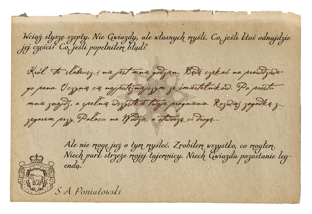 miejska gra Królewska Gwiazda Parku Łazienki